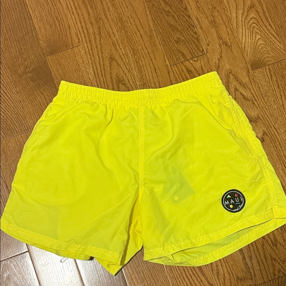 Maui and Sons Yellow Swim Trunks *FINAL SALE*